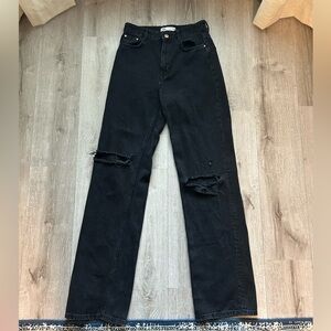 black zara jeans size 4